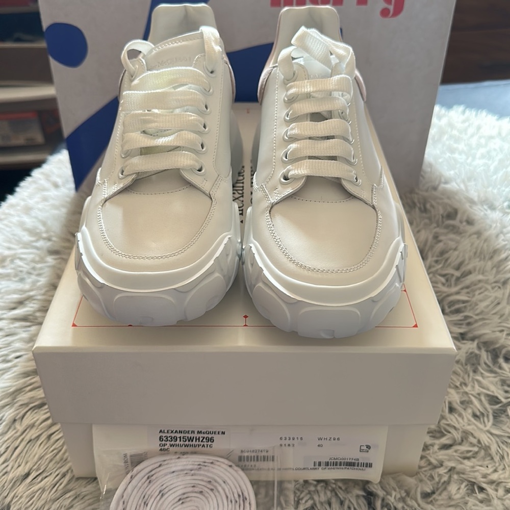 Alexander McQueen white sneakers size 40